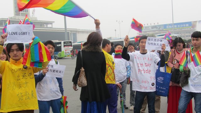 Xiang Xiaohan's organization has organised a number of events to raise the profile of gay and lesbian in Hunan province (Photo, courtesy of Xiang Xiaohan)